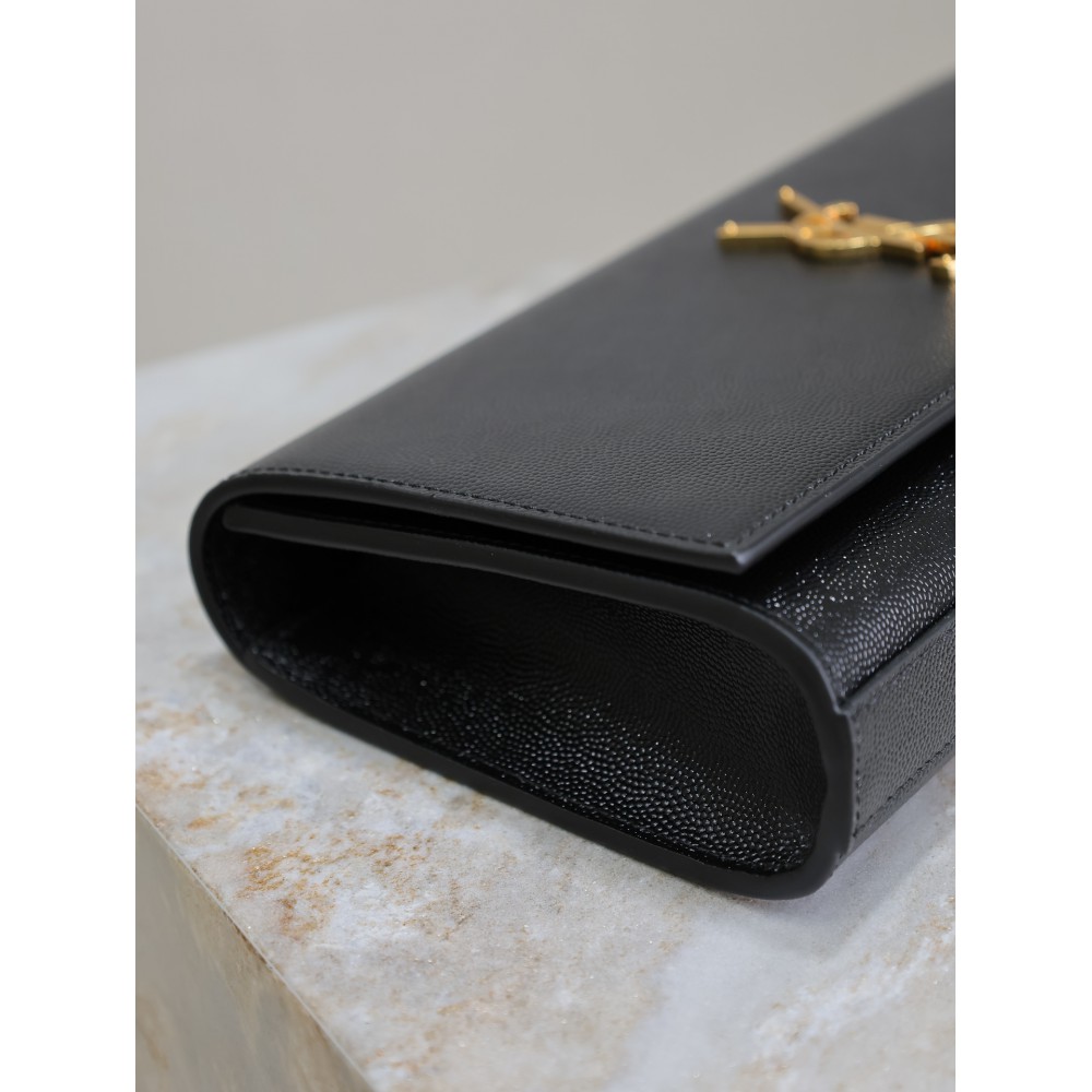 Ysl Kate classic clutch grained leather 27×12×4cm 