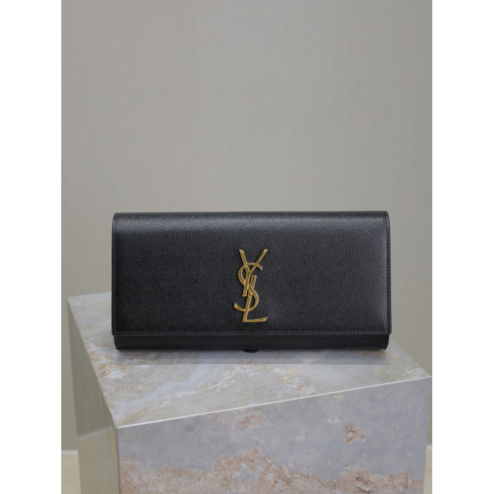 Ysl Kate classic clutch grained leather 27×12×4cm 