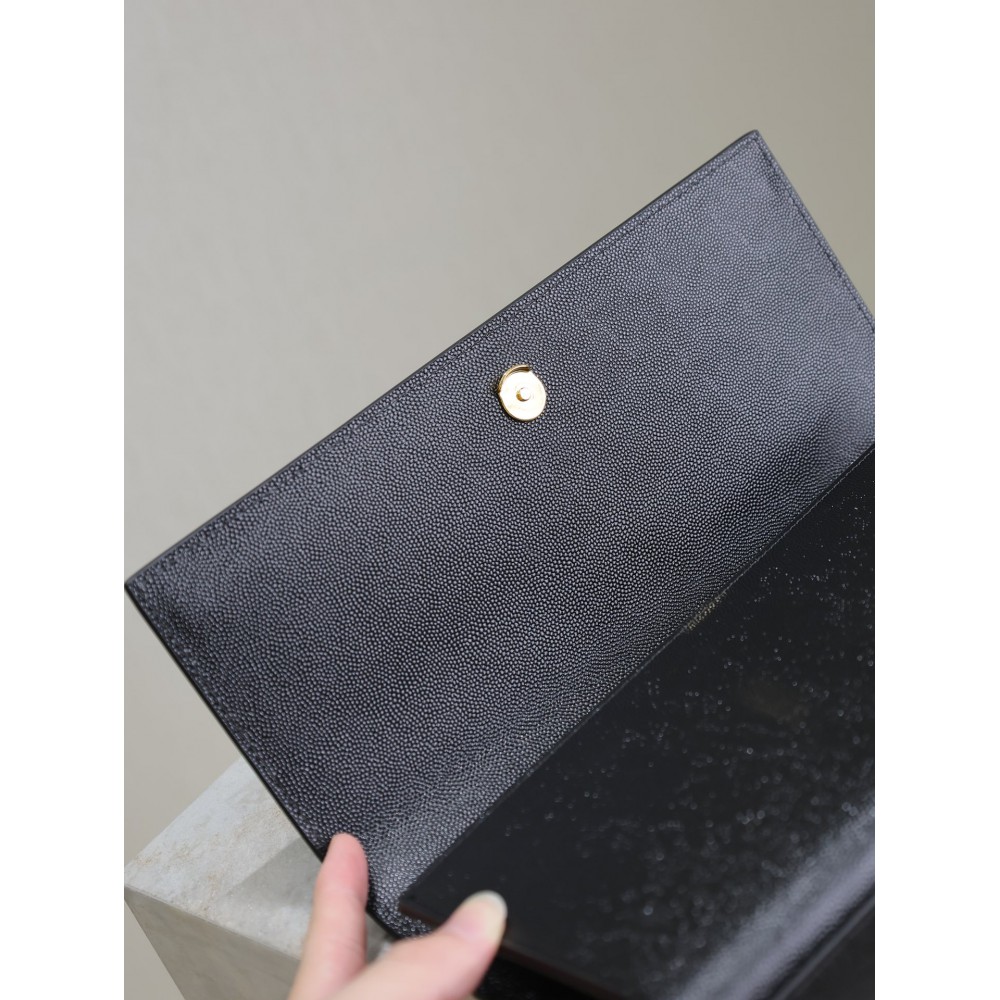 Ysl Kate classic clutch grained leather 27×12×4cm 