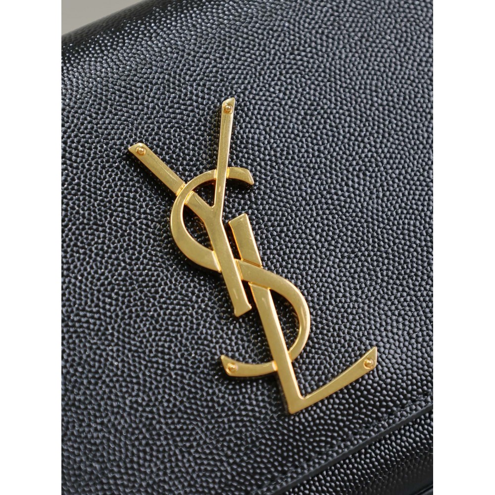 Ysl Kate classic clutch grained leather 27×12×4cm 