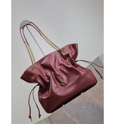 Ysl jamie shopping bag in lambskin 35x35x10cm