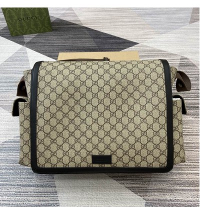 Gucci GG Supreme medium diaper bag 495909 44x28x14cm