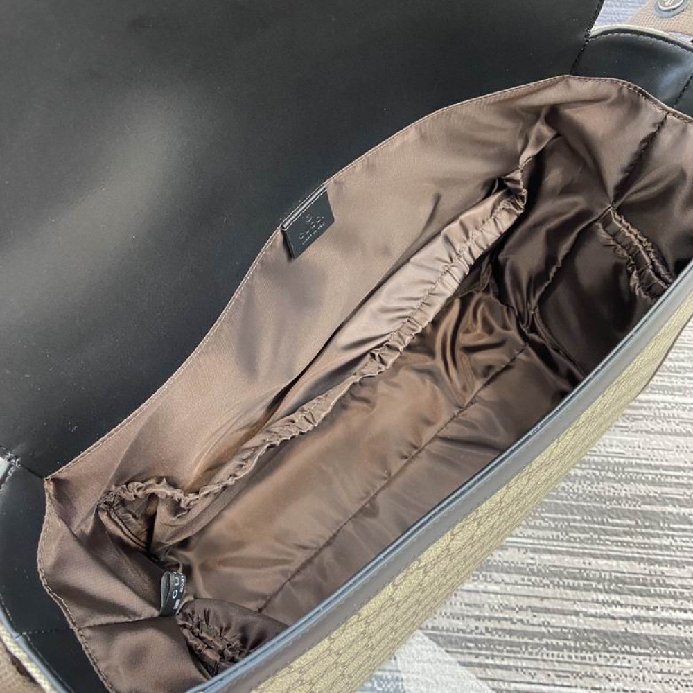 Gucci GG Supreme medium diaper bag 495909 44x28x14cm Bags