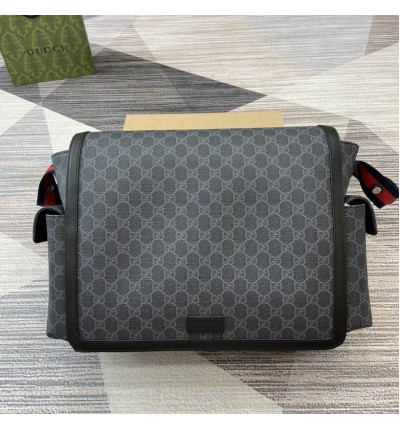 Gucci GG Supreme medium diaper bag 495909 44x28x14cm
