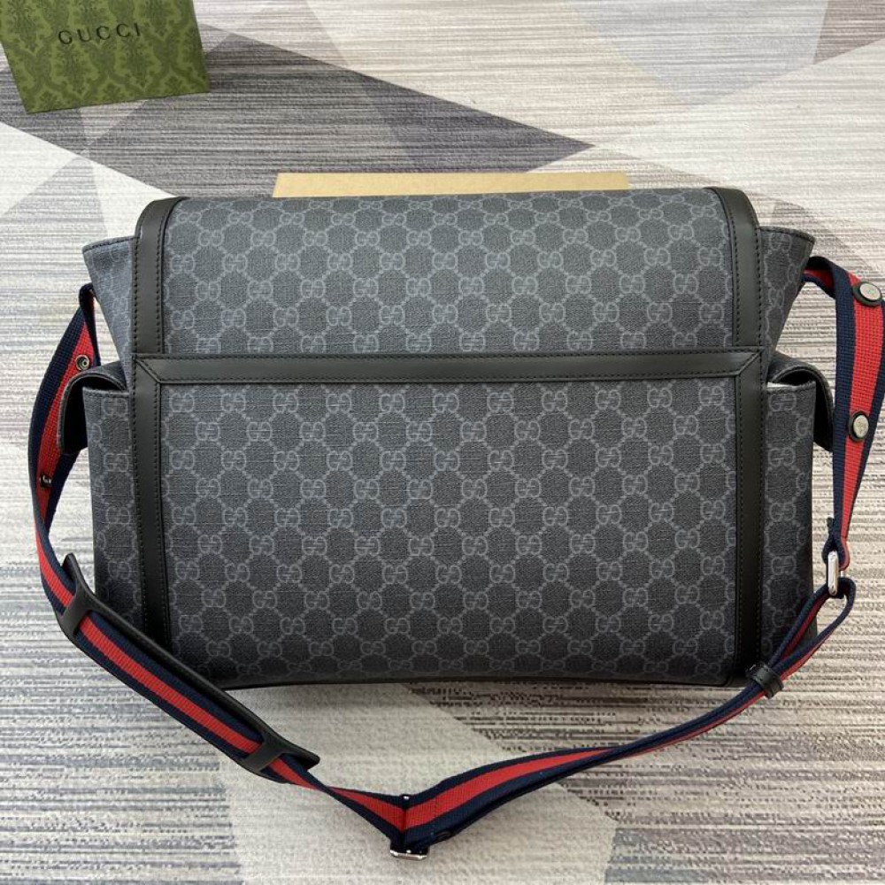 Gucci GG Supreme medium diaper bag 495909 44x28x14cm Bags
