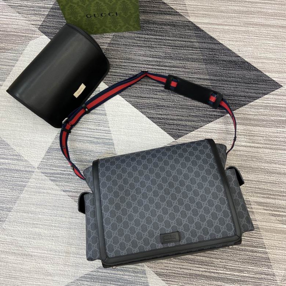 Gucci GG Supreme medium diaper bag 495909 44x28x14cm Bags