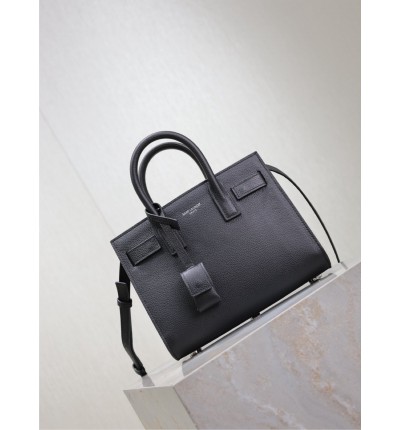 Ysl sac de jour in supple grained leather - nano 22x18x10.5cm