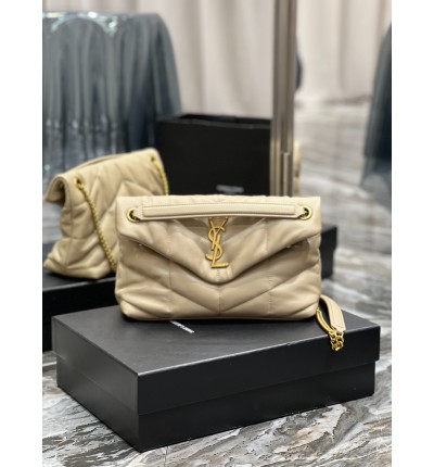 Ysl loulou puffer small size 29x18cm in nappa leather