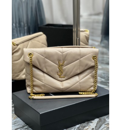 Ysl loulou puffer medium size 35x23cm nappa leather