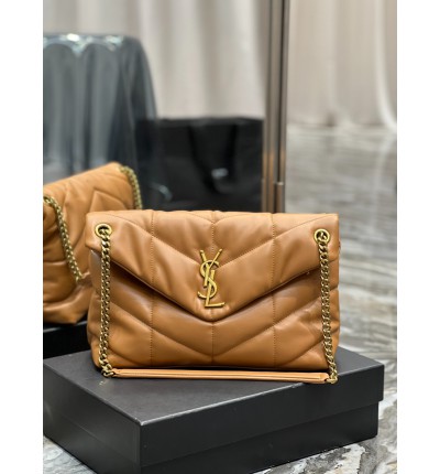 Ysl loulou puffer medium size 35x23cm nappa leather