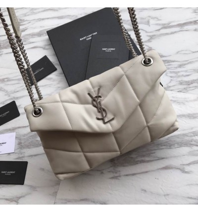 Ysl loulou puffer small size 29x18cm in nappa leather