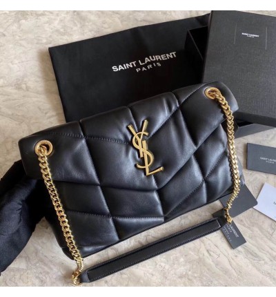 Ysl loulou puffer small size 29x18cm in nappa leather