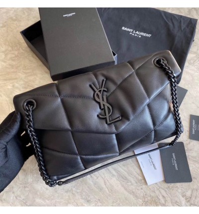 Ysl loulou puffer small size 29x18cm in nappa leather