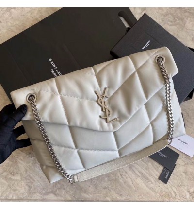 Ysl loulou puffer medium size 35x23cm nappa leather