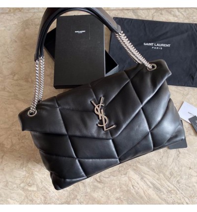 Ysl loulou puffer medium size 35x23cm nappa leather