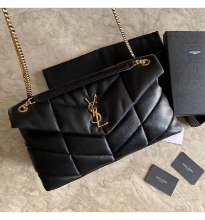 Ysl loulou puffer medium size 35x23cm nappa leather