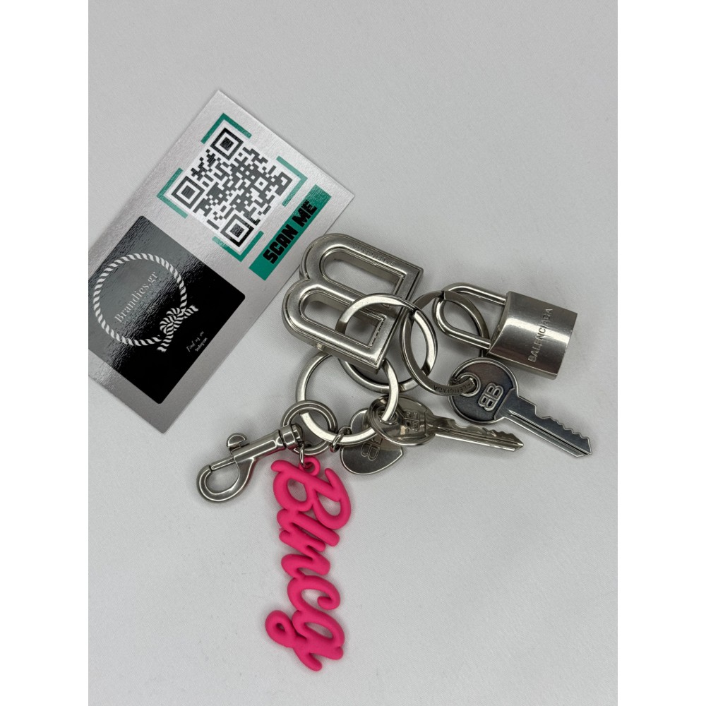 Balenciaga kit brass keychain - charms 