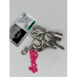 Balenciaga kit brass keychain - charms 