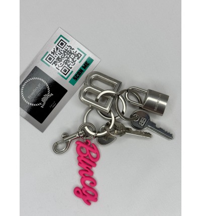 Balenciaga kit brass keychain - charms