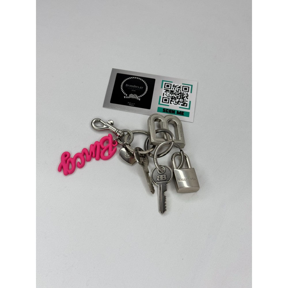 Balenciaga kit brass keychain - charms 