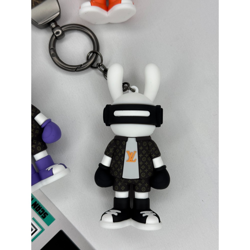 Lv bunny robot key chain 