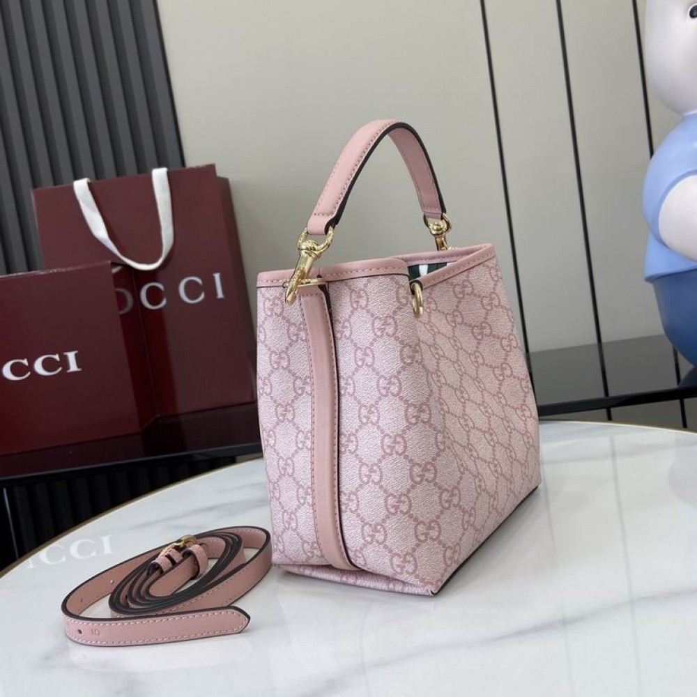 Gucci GG Emblem mini bucket bag 815118 19x18x11cm Bags