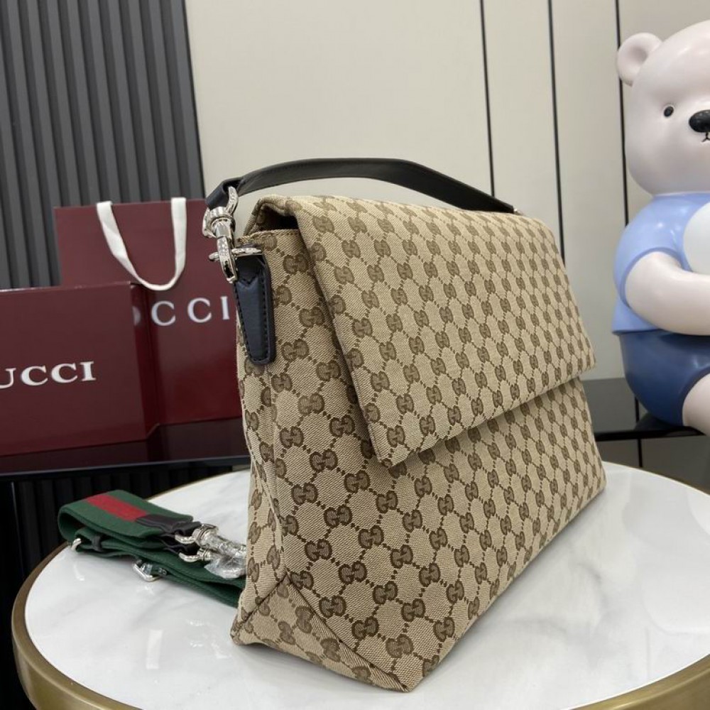Gucci Medium GG crossbody bag with Web 821616 36x25x12cm Bags