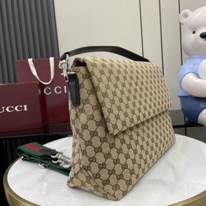 Gucci Medium GG crossbody bag with Web 821616 36x25x12cm Bags