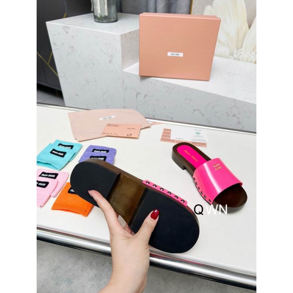 Miu Miu clogs leather patent 35-42 Shoes