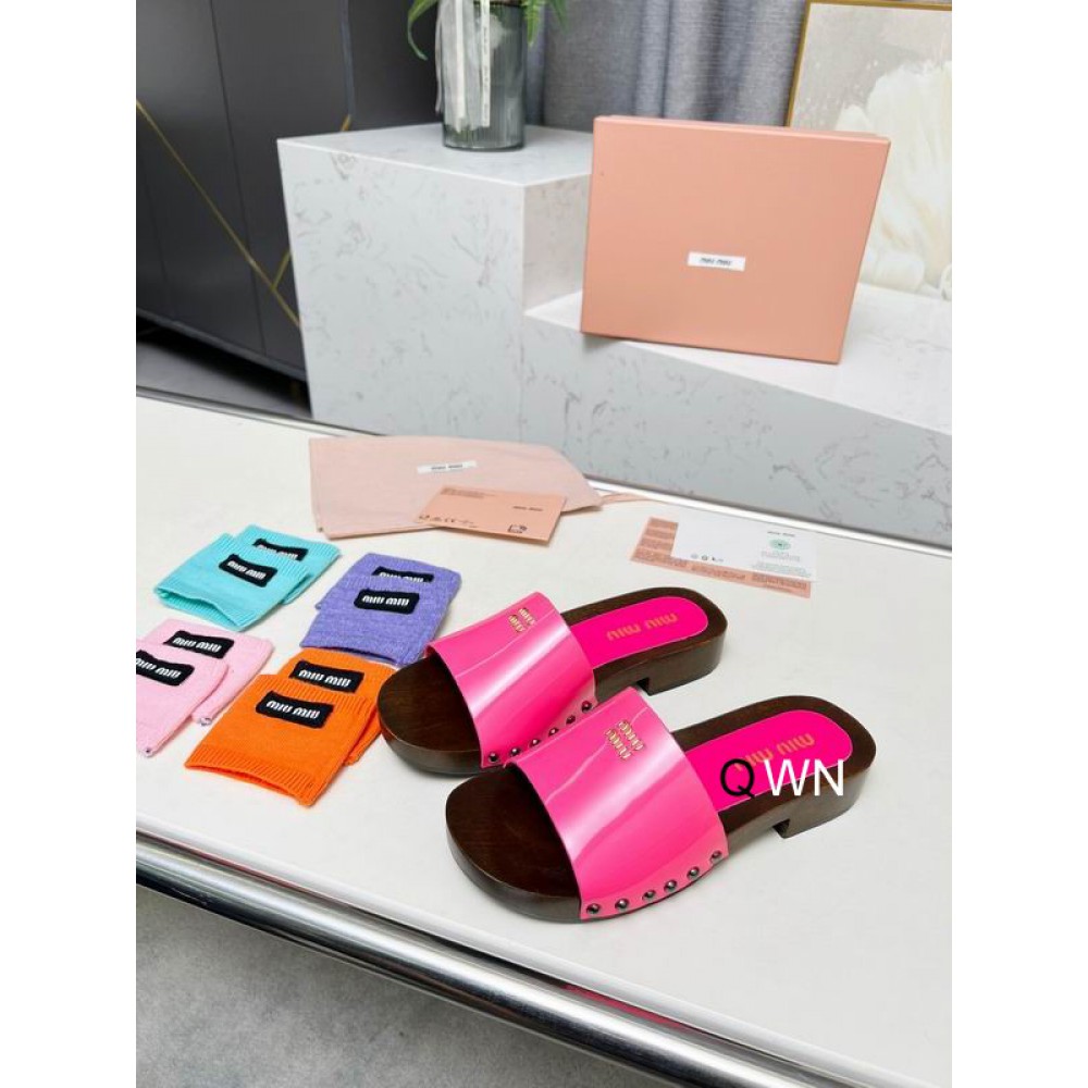 Miu Miu clogs leather patent 35-42 Shoes