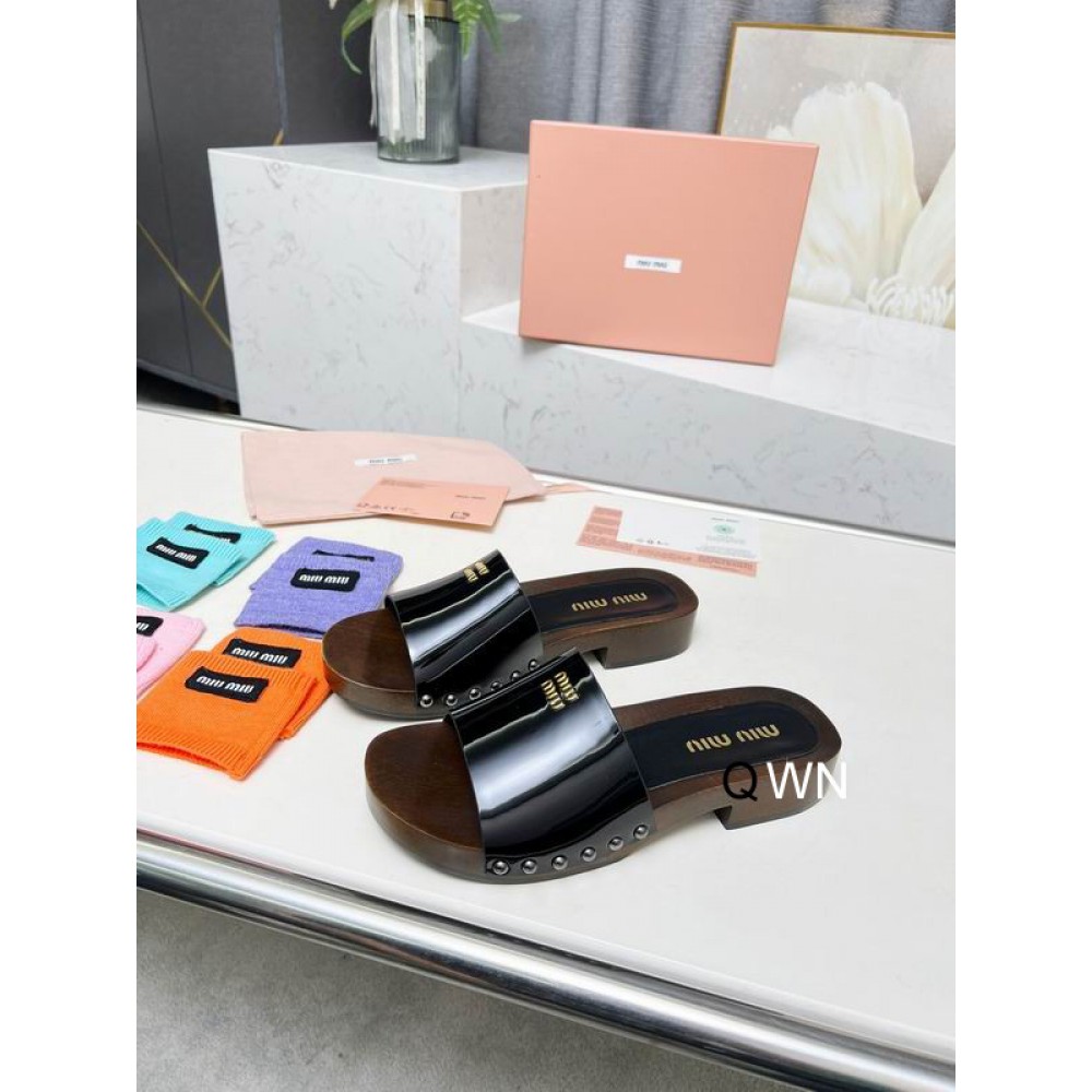 Miu Miu clogs leather patent 35-42 Shoes