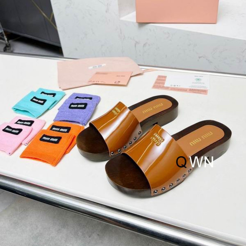 Miu Miu clogs leather patent 35-42 Shoes