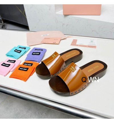 Miu Miu clogs leather patent 35-42