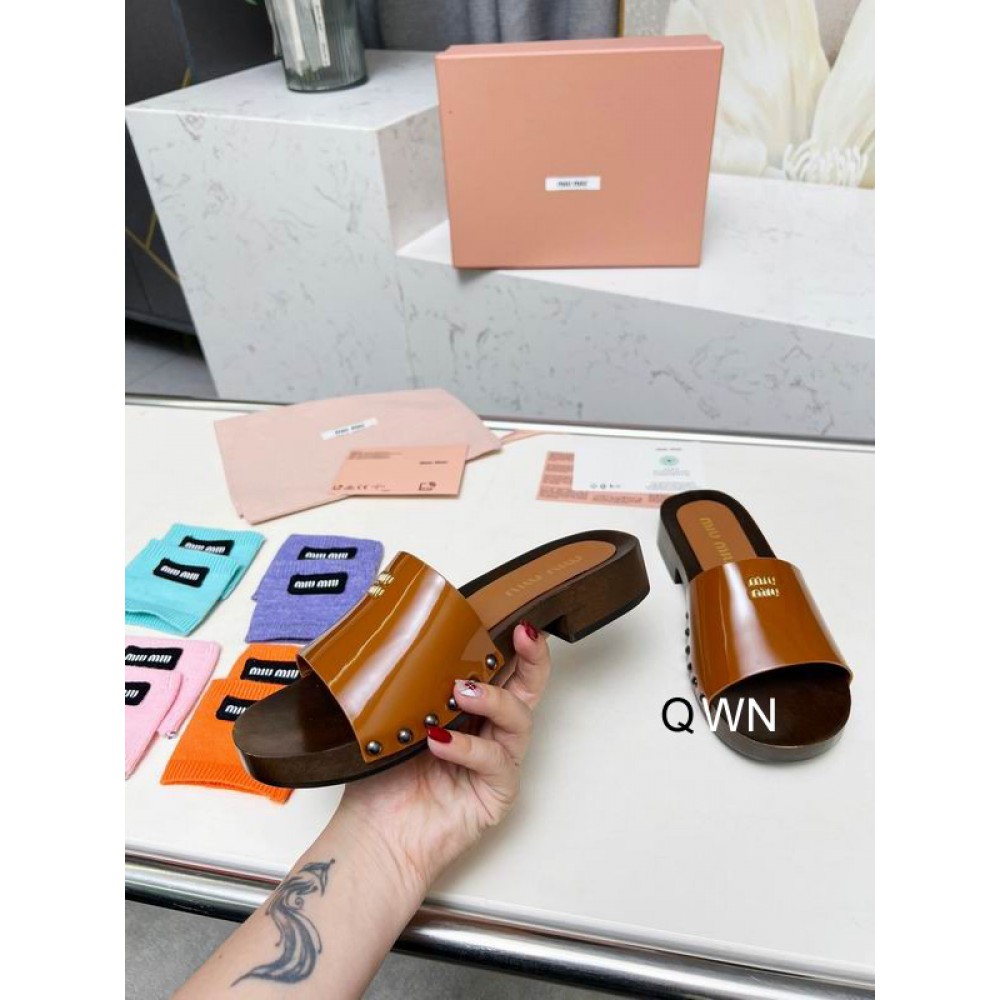 Miu Miu clogs leather patent 35-42 Shoes