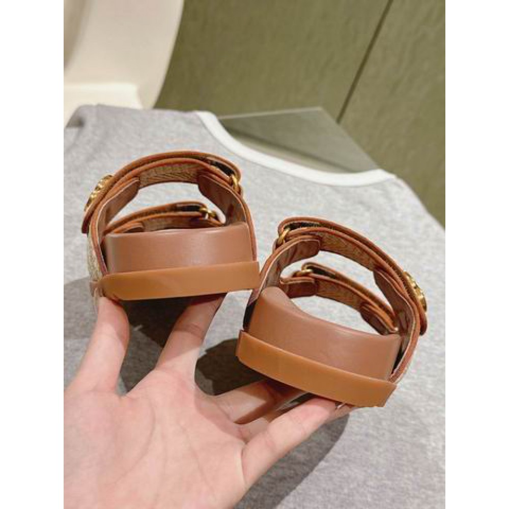 Gucci sandals with double G 35-42 natural raffia Shoes