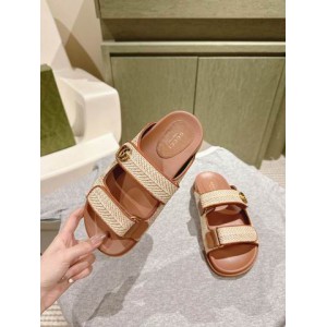 Gucci sandals with double G 35-42 natural raffia Shoes