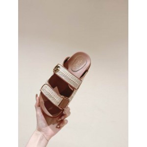 Gucci sandals with double G 35-42 natural raffia Shoes