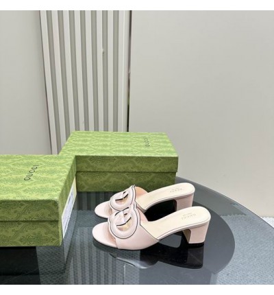 Gucci Cutout leather mules heel 5,5cm 36-42