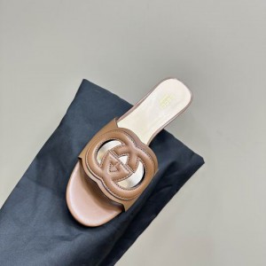 Gucci Cutout leather mules heel 5,5cm 36-42 Shoes