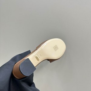 Gucci Cutout leather mules heel 5,5cm 36-42 Shoes