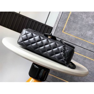 Chanel coco flap bag leather lambskin 16.5x23x8cm Bags