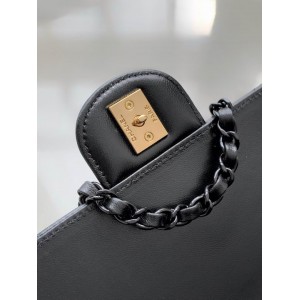 Chanel coco flap bag leather lambskin 16.5x23x8cm Bags