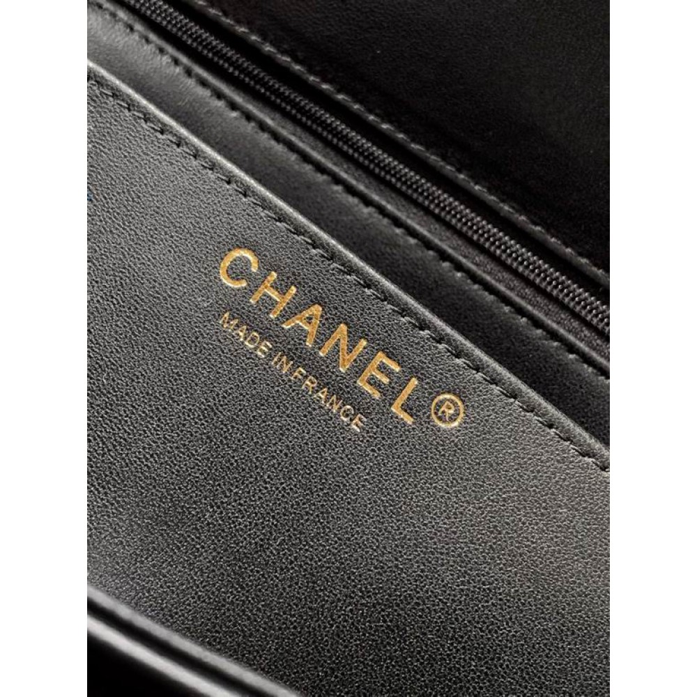 Chanel coco flap bag leather lambskin 16.5x23x8cm Bags