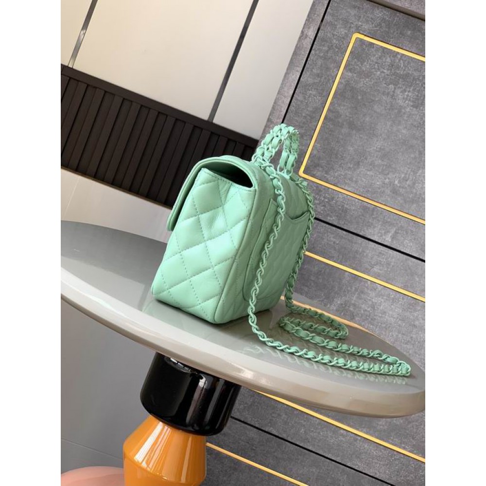 Chanel coco flap bag leather lambskin 16.5x23x8cm Bags