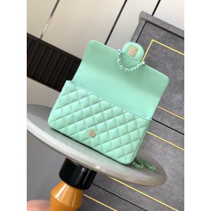 Chanel coco flap bag leather lambskin 16.5x23x8cm Bags