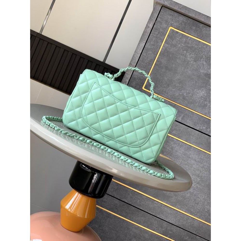 Chanel coco flap bag leather lambskin 16.5x23x8cm Bags