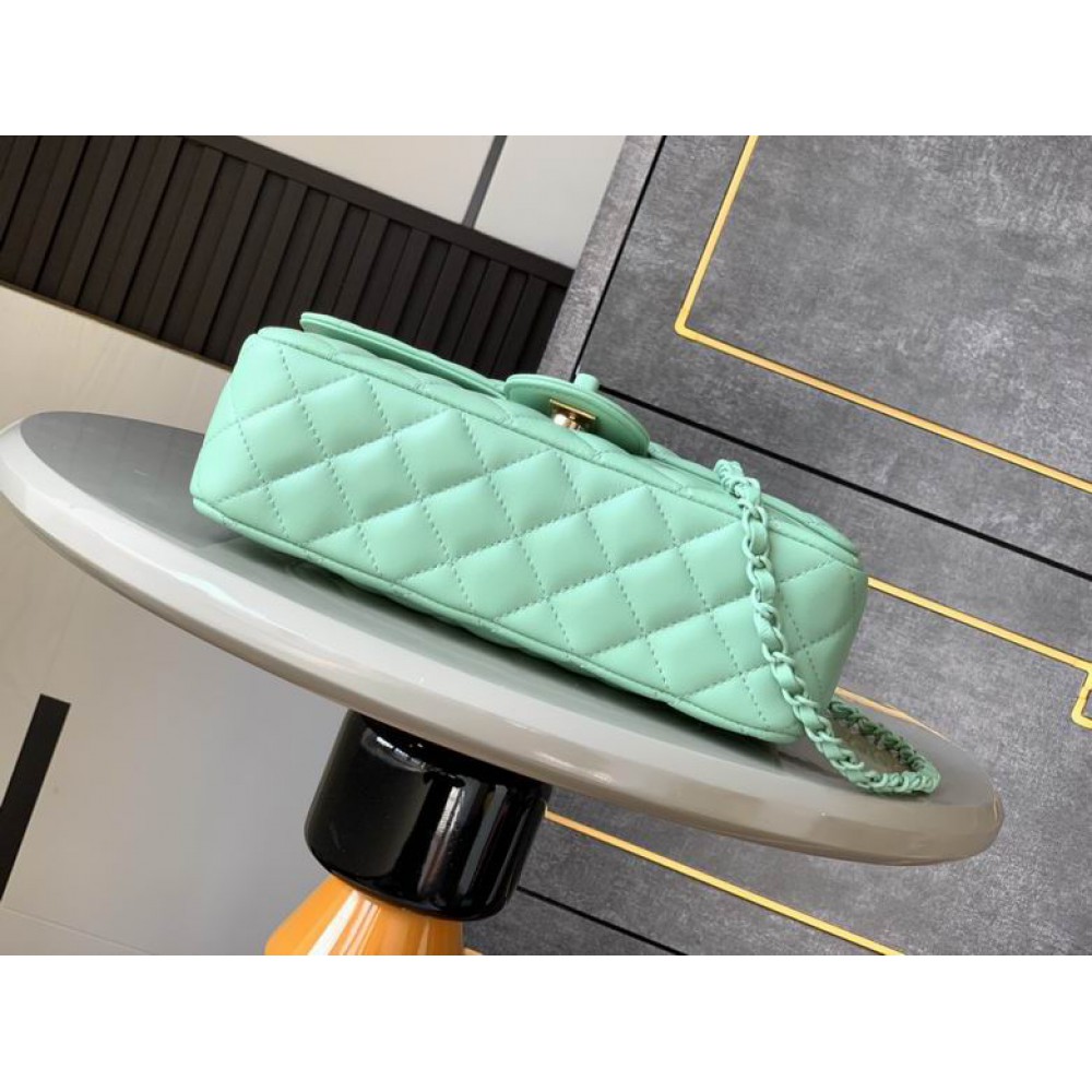 Chanel coco flap bag leather lambskin 16.5x23x8cm Bags