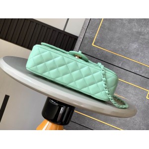 Chanel coco flap bag leather lambskin 16.5x23x8cm Bags