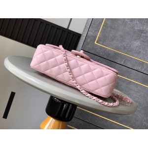 Chanel coco flap bag leather lambskin 16.5x23x8cm Bags