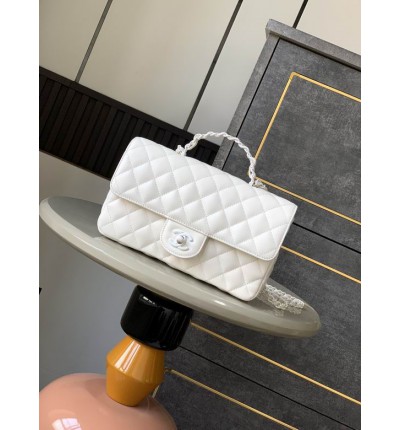 Chanel coco flap bag leather lambskin 16.5x23x8cm